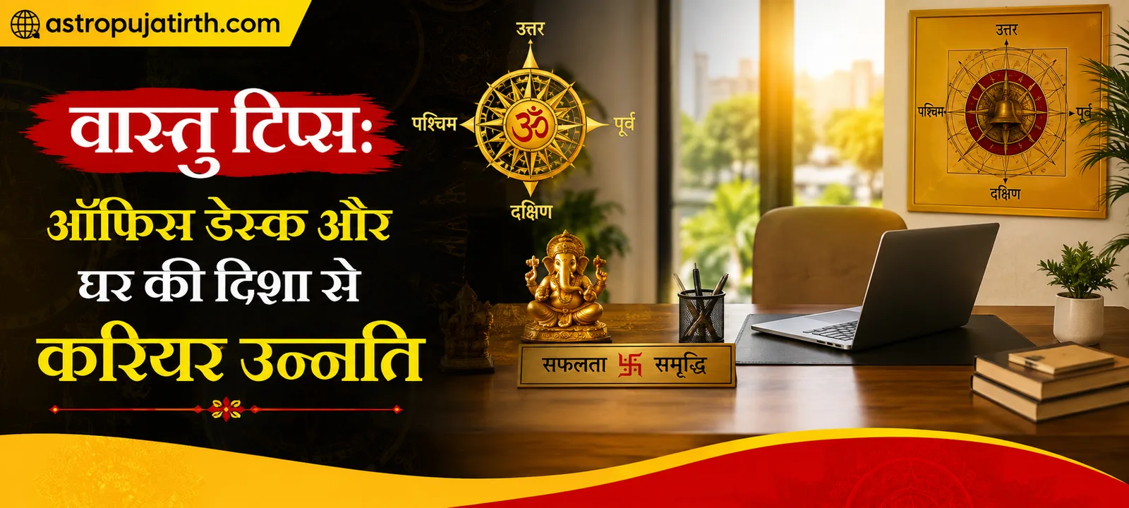 वास्तु टिप्स: ऑफिस डेस्क और घर की दिशा से करियर उन्नति