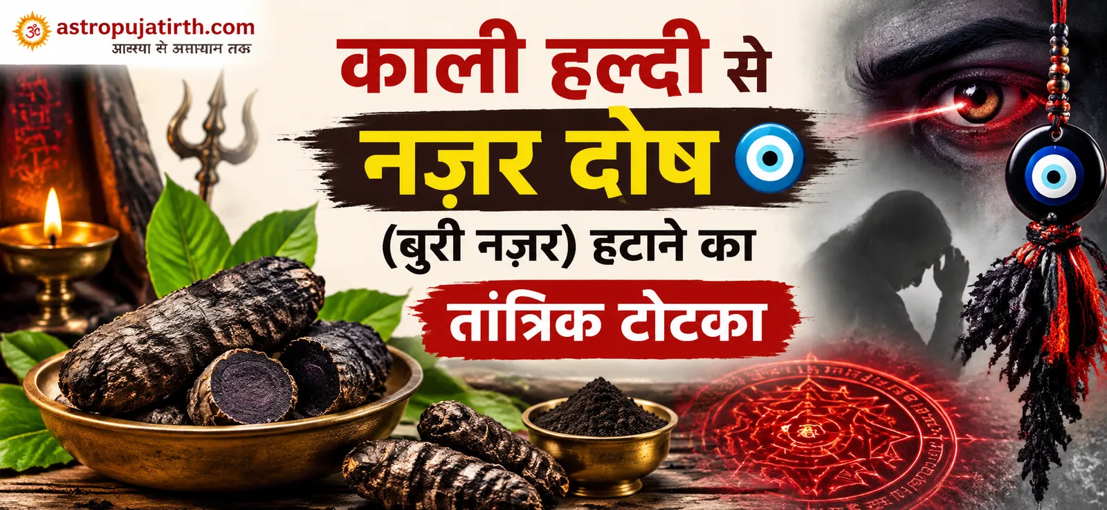 काली हल्दी से नज़र दोष (बुरी नज़र) हटाने का तांत्रिक टोटका