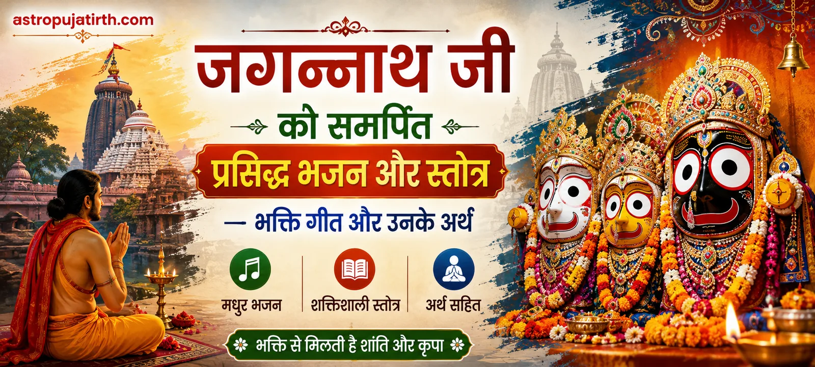 जगन्नाथ जी को समर्पित प्रसिद्ध भजन और स्तोत्र — भक्ति गीत और उनके अर्थ