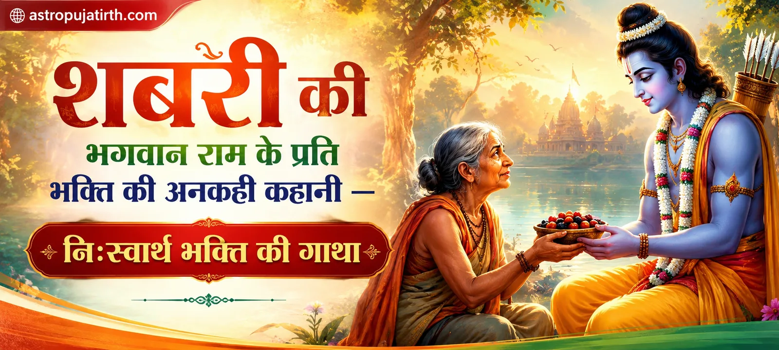 शबरी की भगवान राम के प्रति भक्ति की अनकही कहानी — निःस्वार्थ भक्ति की गाथा