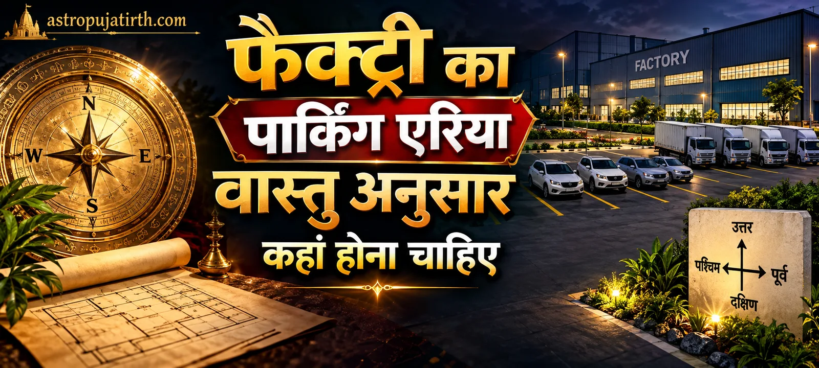 फैक्ट्री का पार्किंग एरिया वास्तु अनुसार कहां होना चाहिए