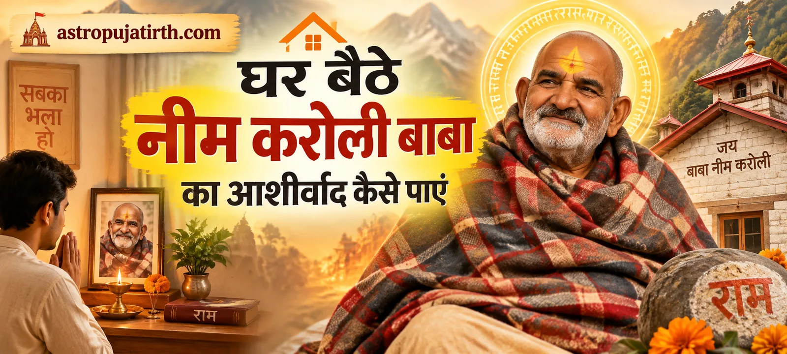 घर बैठे नीम करोली बाबा का आशीर्वाद कैसे पाएं