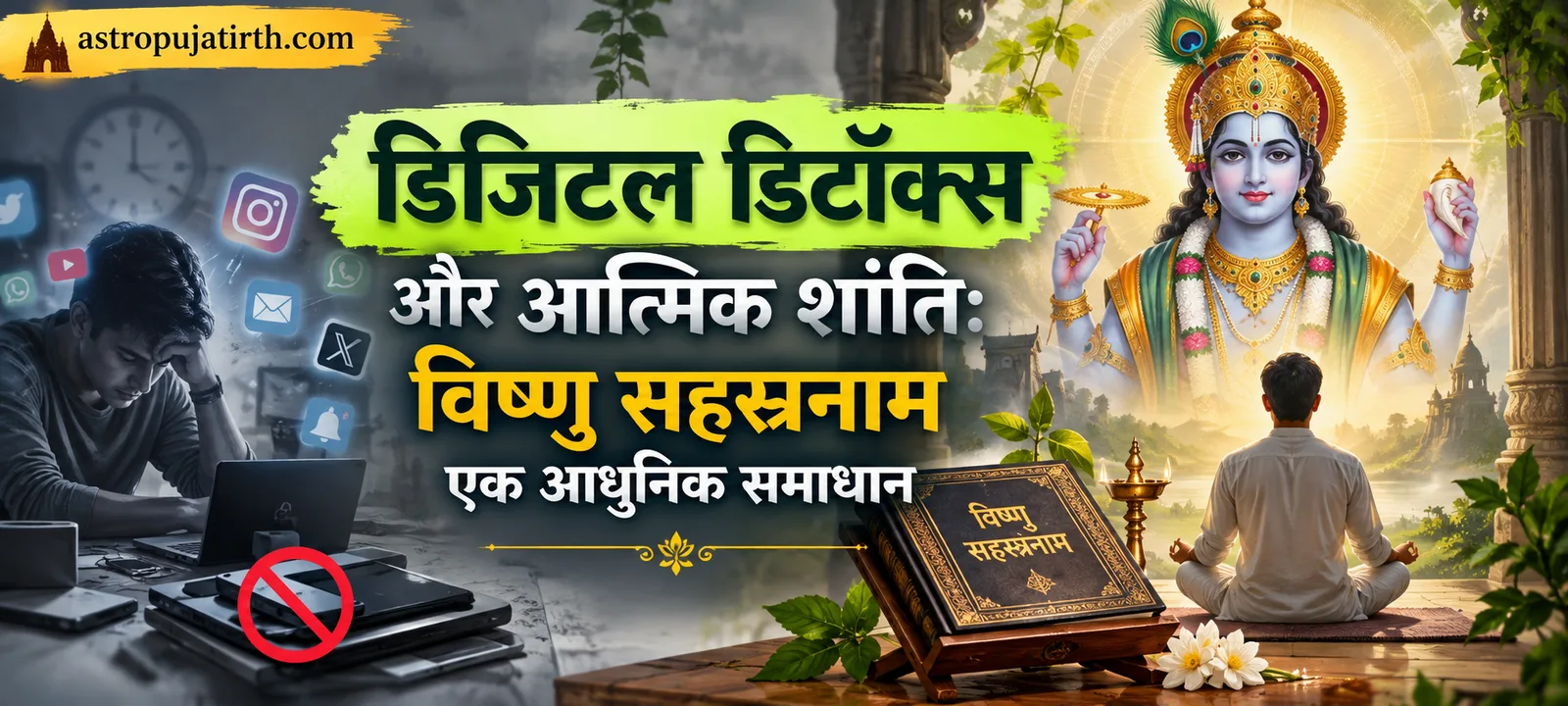 डिजिटल डिटॉक्स और आत्मिक शांति: विष्णु सहस्रनाम एक आधुनिक समाधान