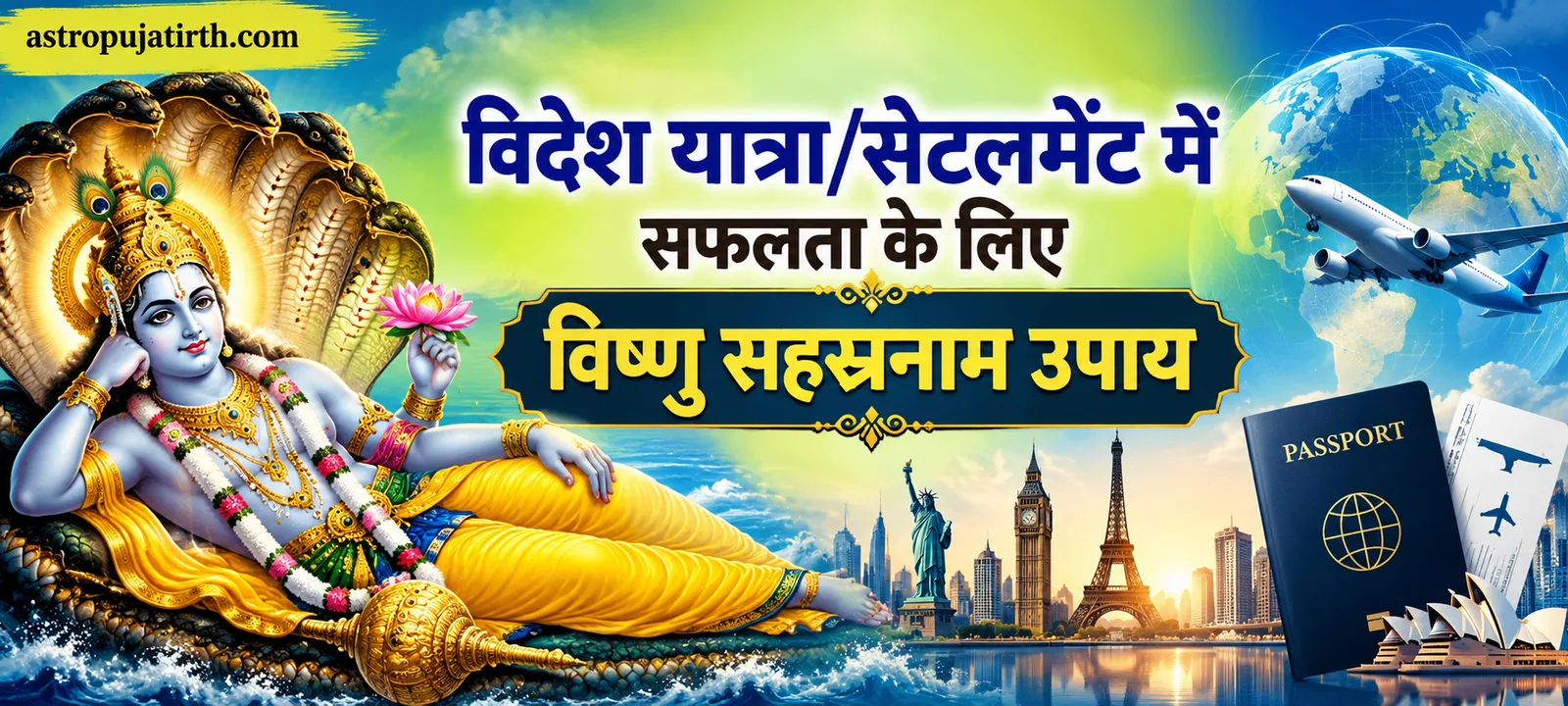 विदेश यात्रा/सेटलमेंट में सफलता के लिए विष्णु सहस्रनाम उपाय