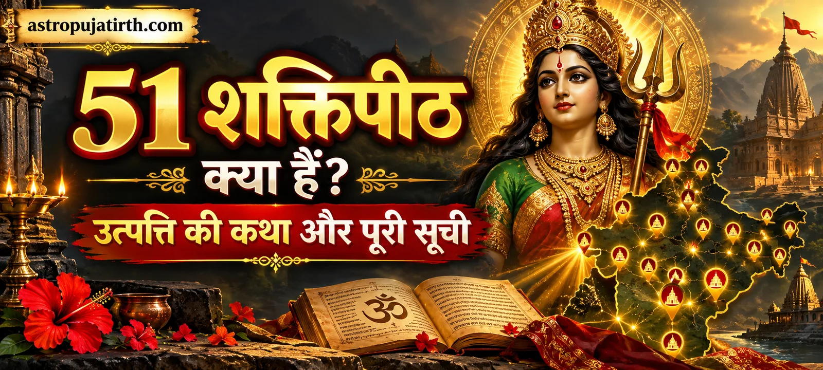 51 शक्तिपीठ क्या हैं? उत्पत्ति की कथा और पूरी सूची
