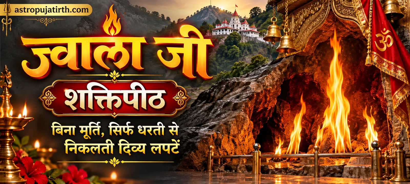 ज्वाला जी शक्तिपीठ: बिना मूर्ति, सिर्फ धरती से निकलती दिव्य लपटें