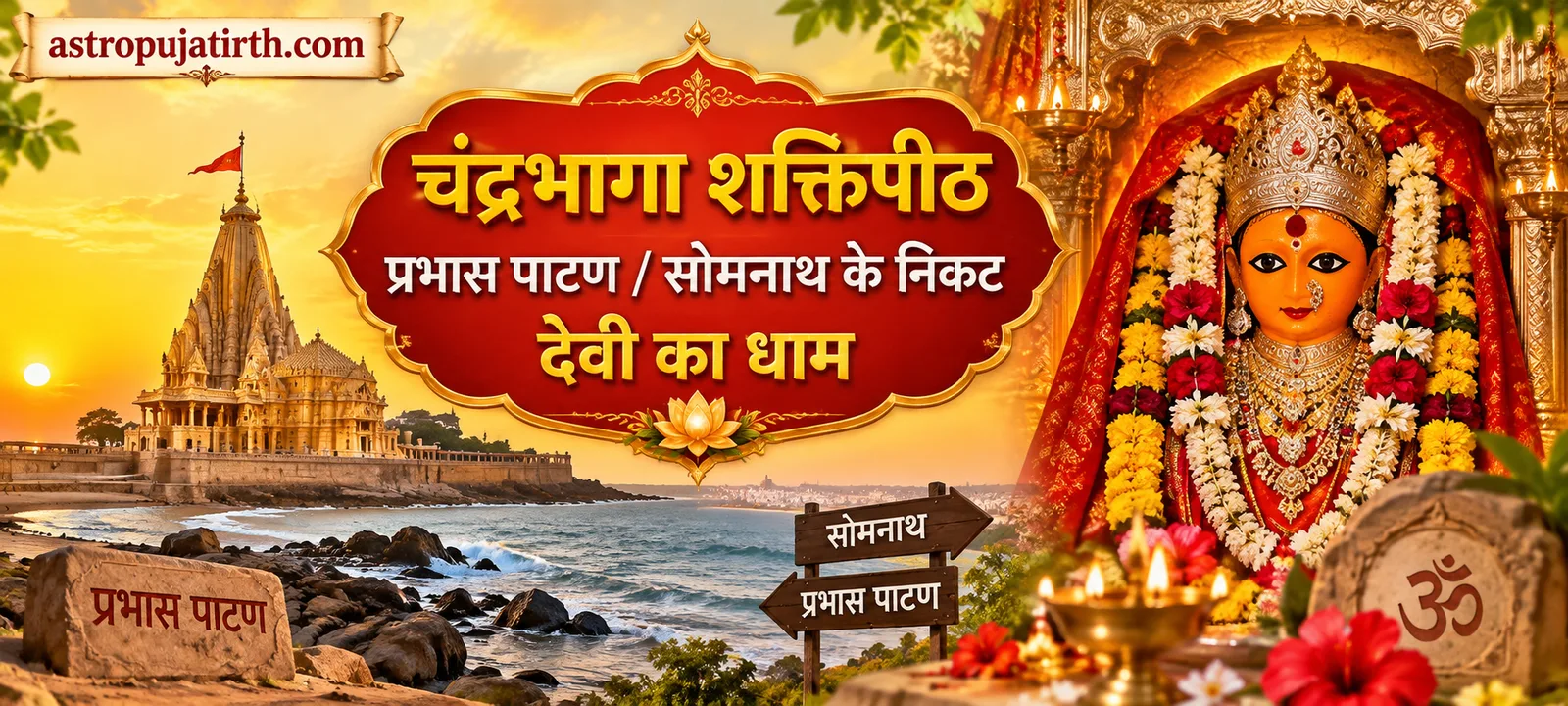 चंद्रभागा शक्तिपीठ, प्रभास पाटण: सोमनाथ के निकट देवी का धाम