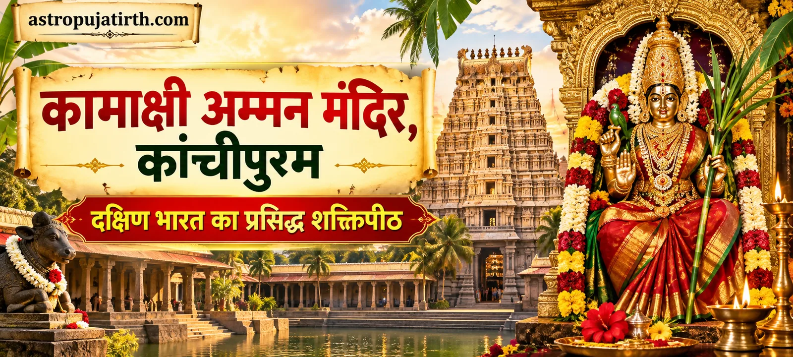 कामाक्षी अम्मन मंदिर, कांचीपुरम: दक्षिण भारत का प्रसिद्ध शक्तिपीठ