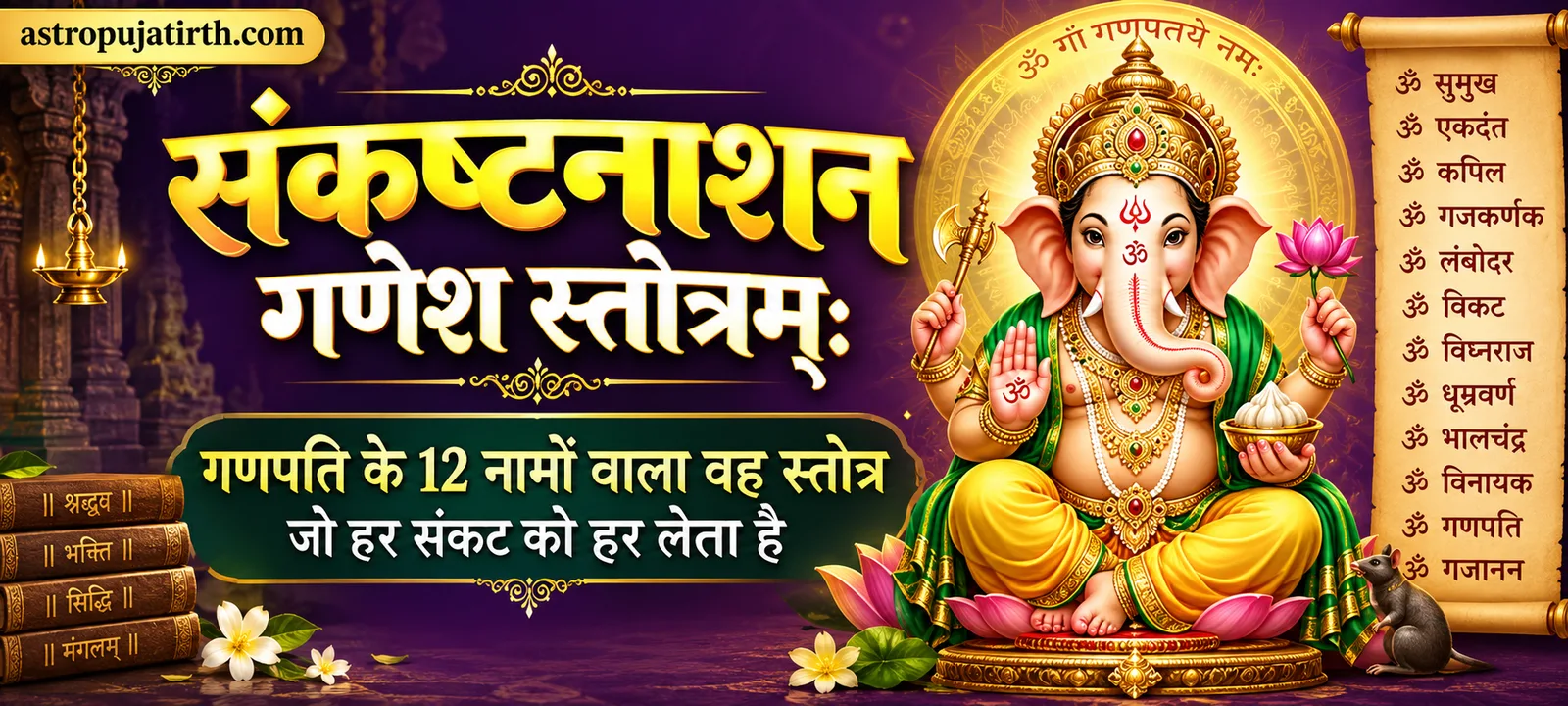 संकष्टनाशन गणेश स्तोत्रम्: गणपति के 12 नामों वाला वह स्तोत्र जो हर संकट को हर लेता है