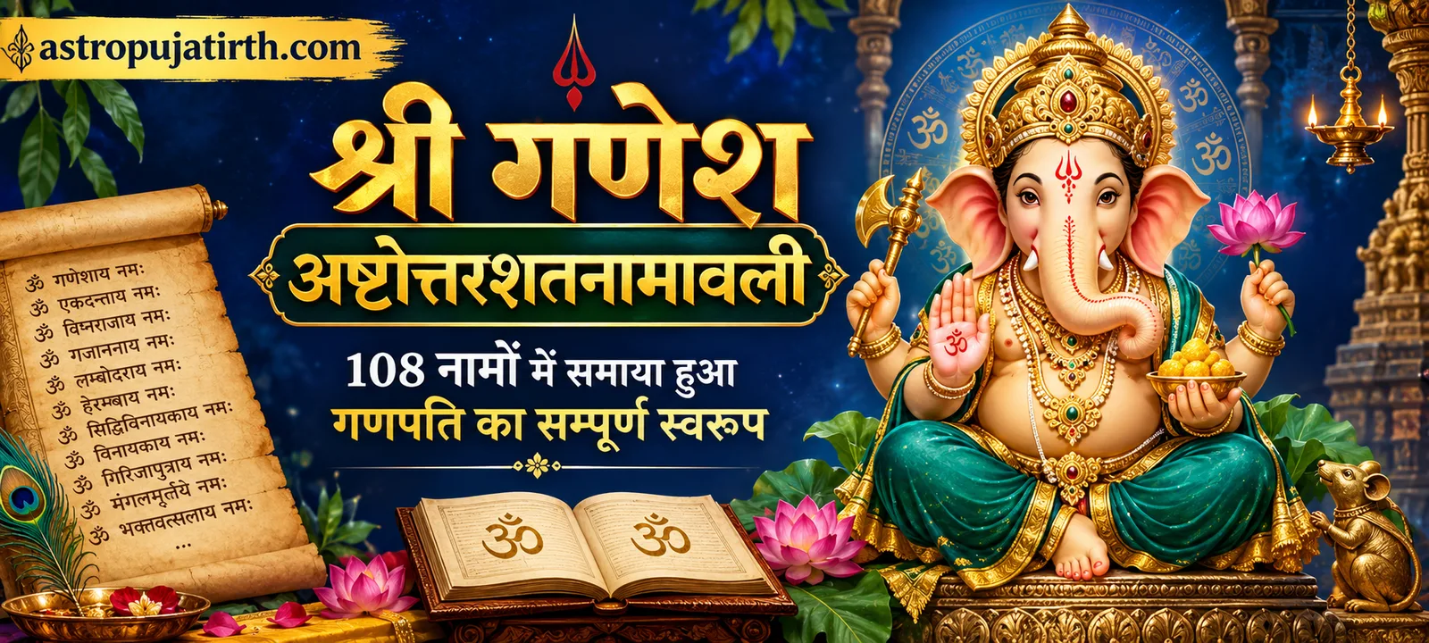 श्री गणेश अष्टोत्तरशतनामावली: 108 नामों में समाया हुआ गणपति का सम्पूर्ण स्वरूप