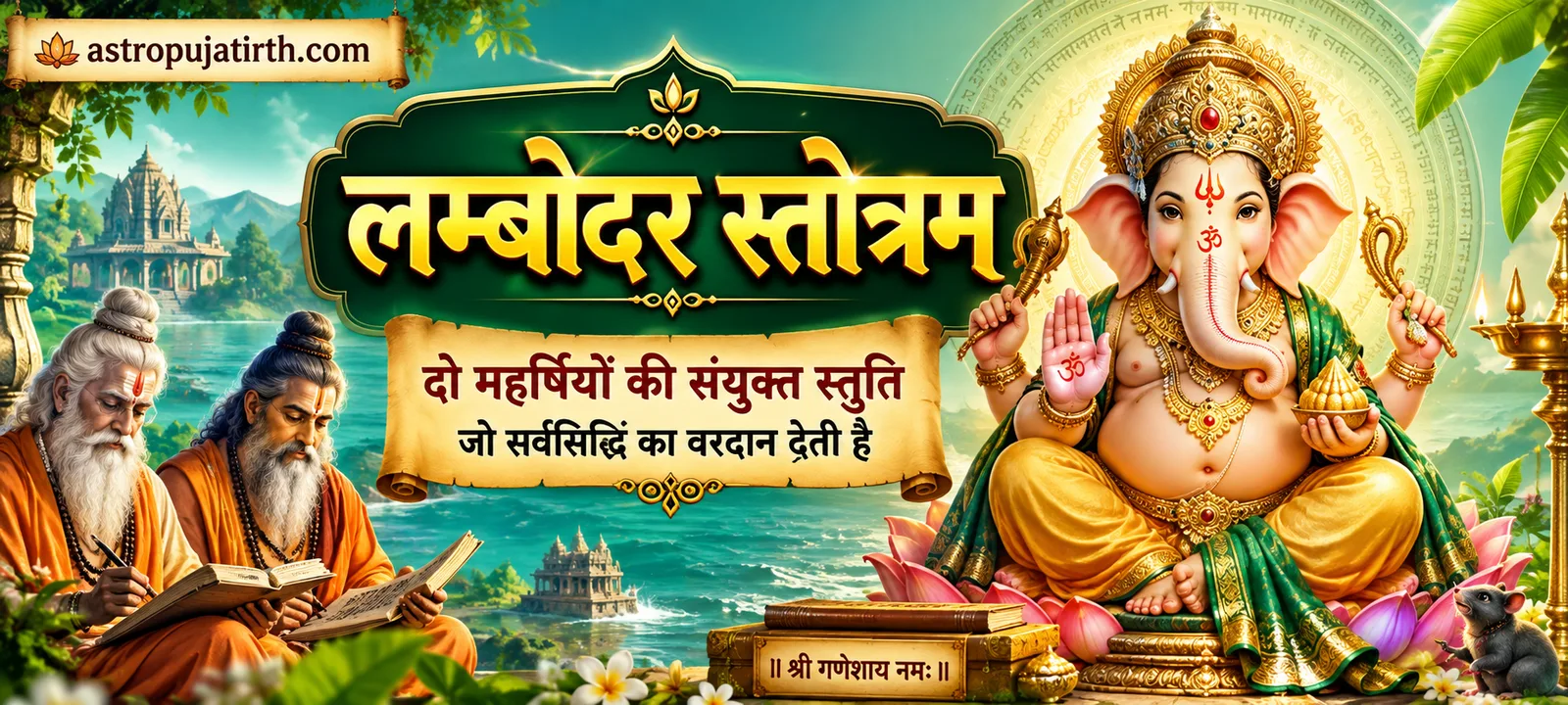 लम्बोदर स्तोत्रम्: दो महर्षियों की संयुक्त स्तुति जो सर्वसिद्धि का वरदान देती है