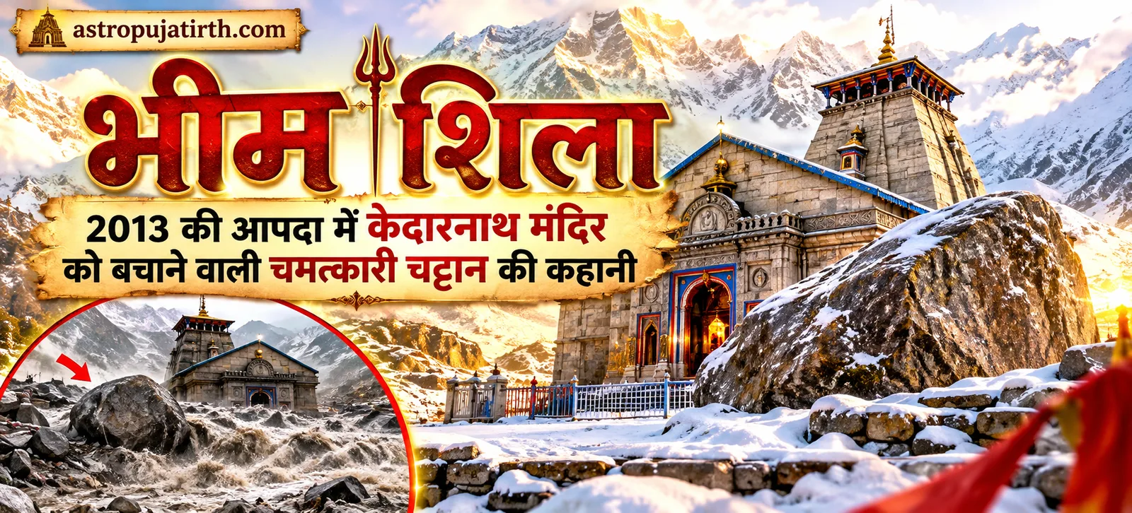भीम शिला: 2013 की आपदा में केदारनाथ मंदिर को बचाने वाली चमत्कारी चट्टान की कहानी