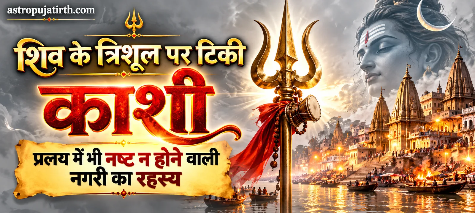 शिव के त्रिशूल पर टिकी काशी: प्रलय में भी नष्ट न होने वाली नगरी का रहस्य