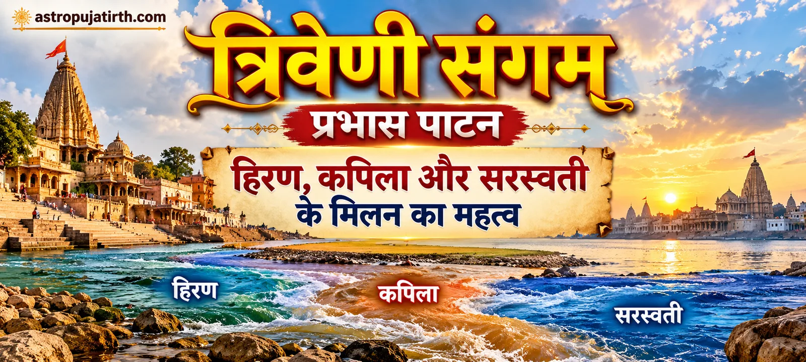 त्रिवेणी संगम, प्रभास पाटन: हिरण, कपिला और सरस्वती के मिलन का महत्व