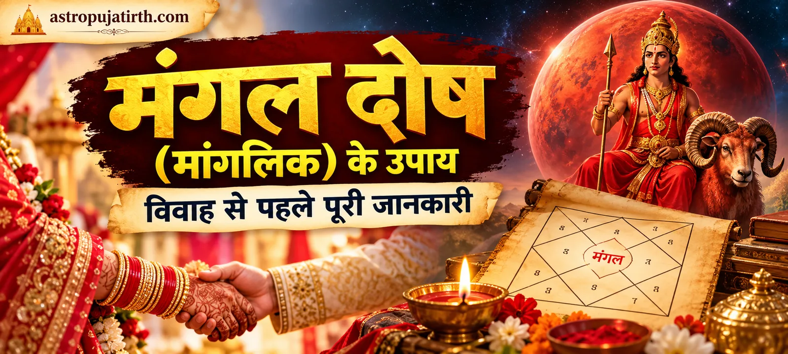 मंगल दोष (मांगलिक) के उपाय: विवाह से पहले पूरी जानकारी