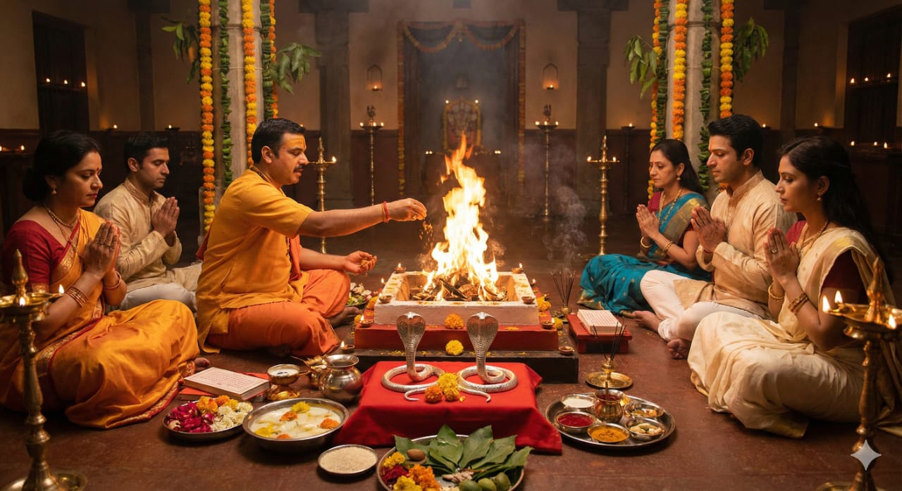 Pandit Analyzing Birth Chart