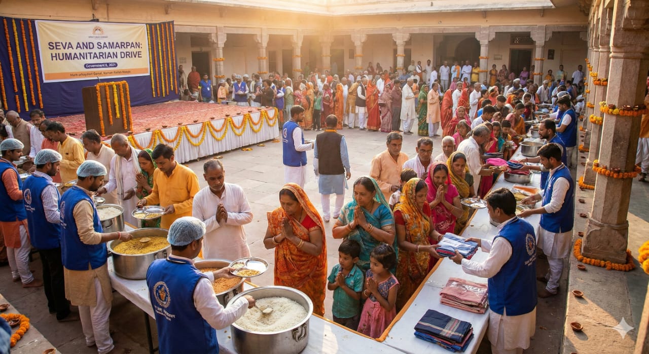 Giving Donation for Good Karma in Ujjain