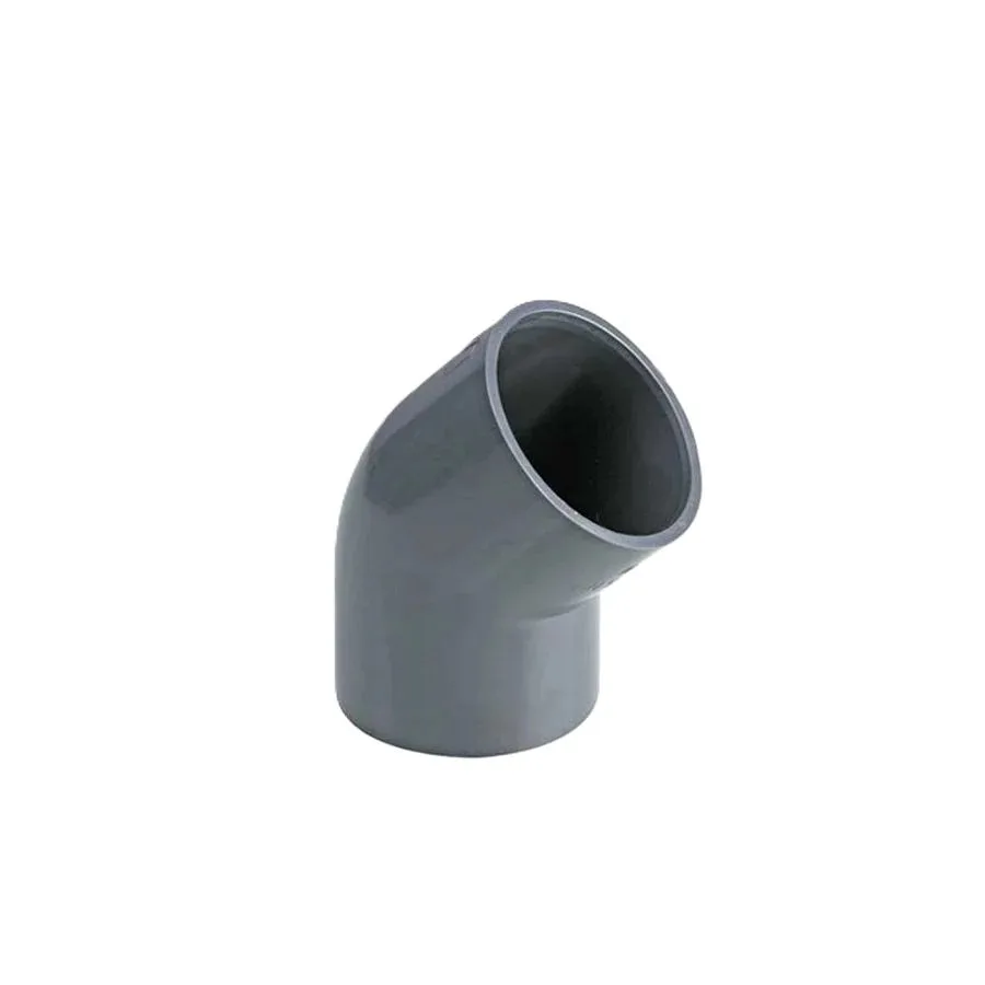 U-PVC 45° Yapıştırma Muflu Dirsek Ø PN16