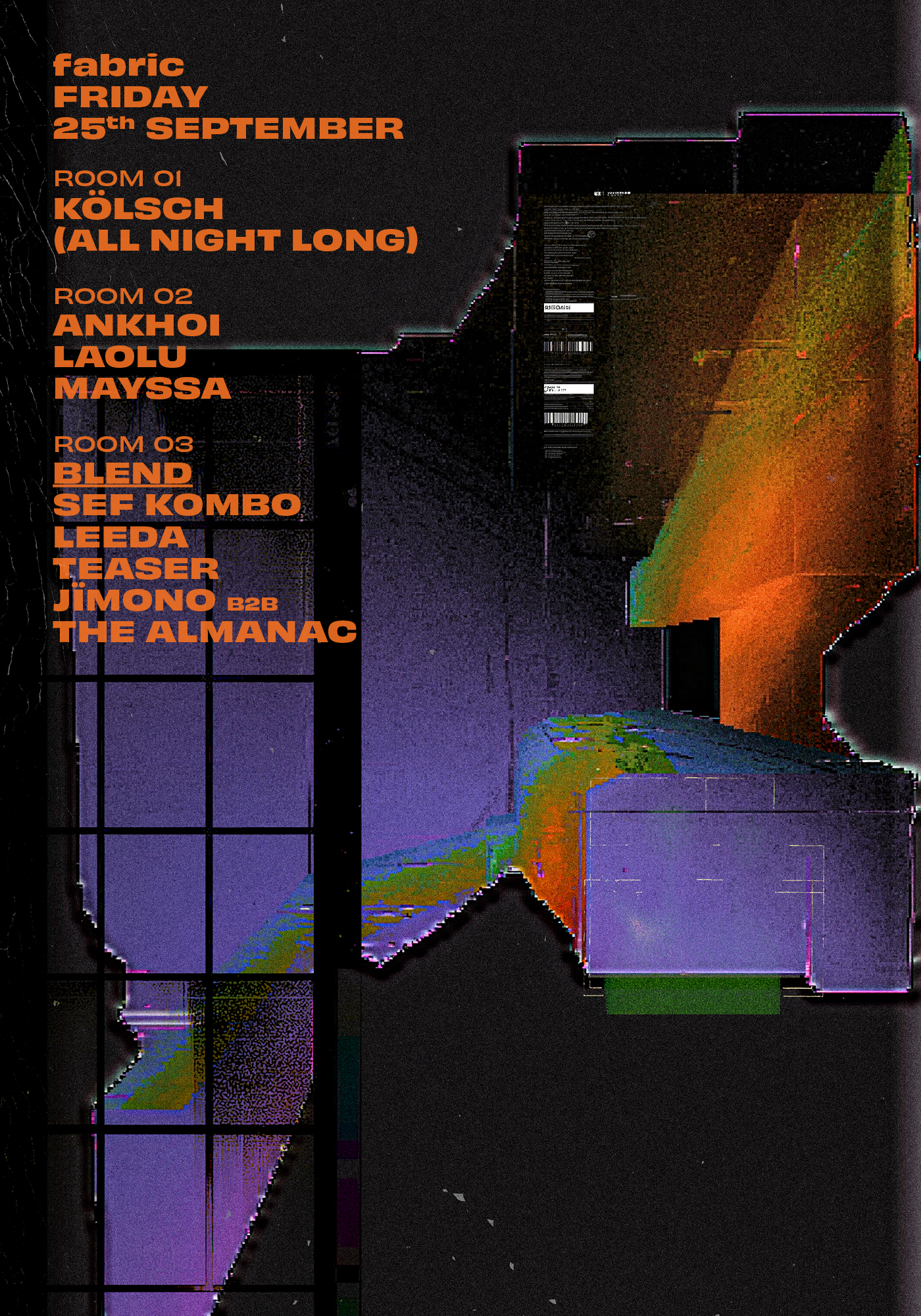 fabric: Kölsch All Night Long, Ankhoï, Laolu + more