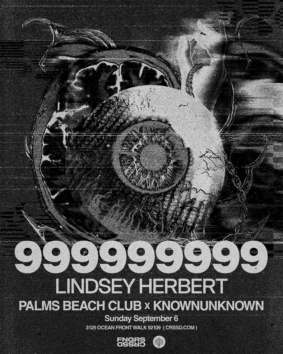 999999999 and Lindsey Herbert head to Palms Beach Club