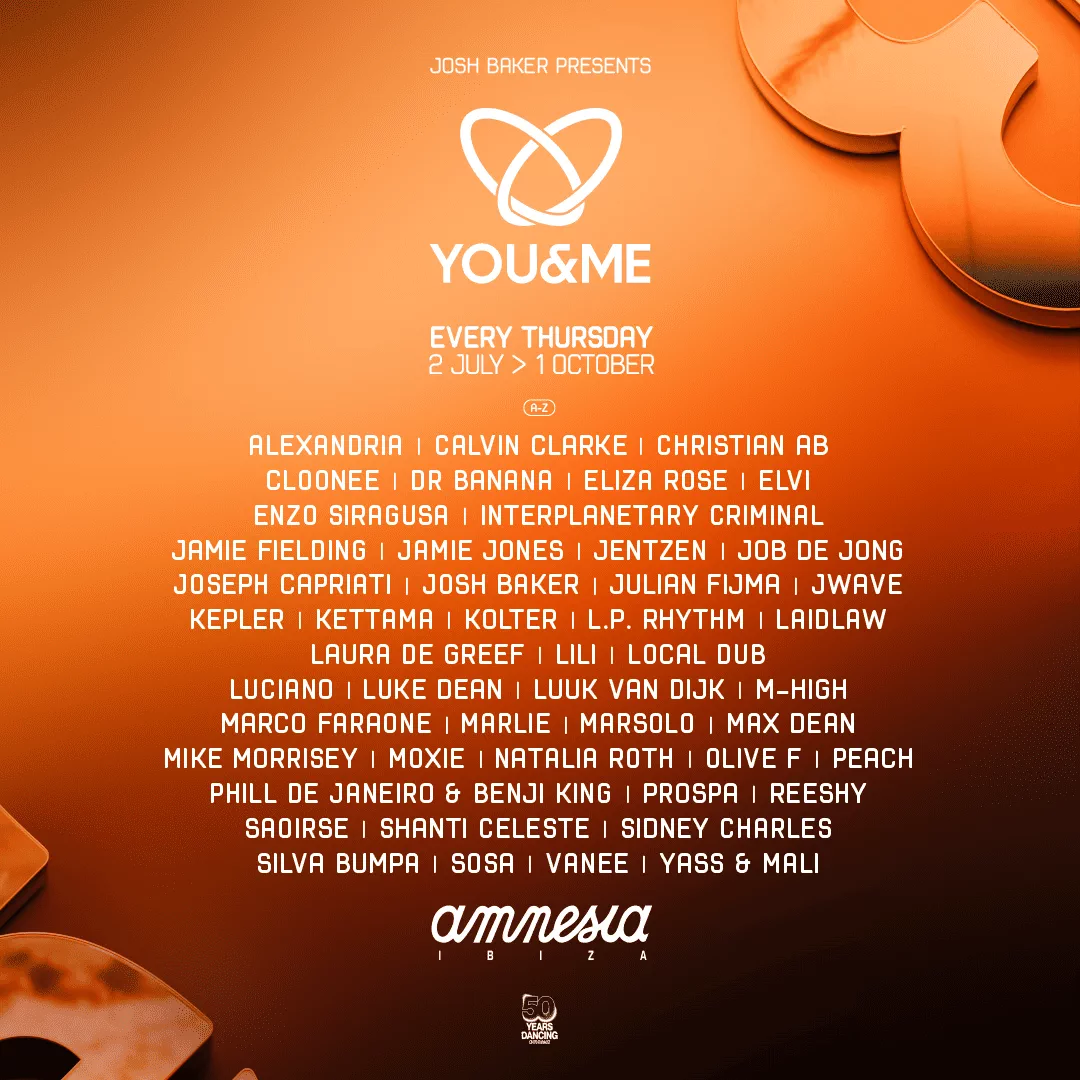 Josh Baker cierra su primera residencia ibicenca de You&Me en Amnesia