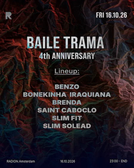 BAILE TRAMA feiert vier Jahre im RADION Amsterdam