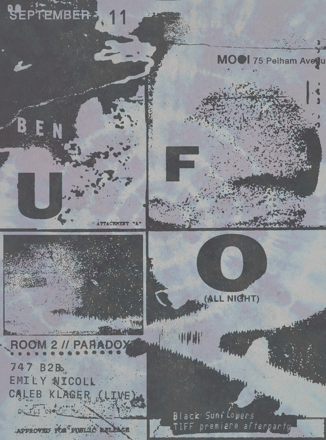 Ben UFO plays open to close at Mooi Space Toronto