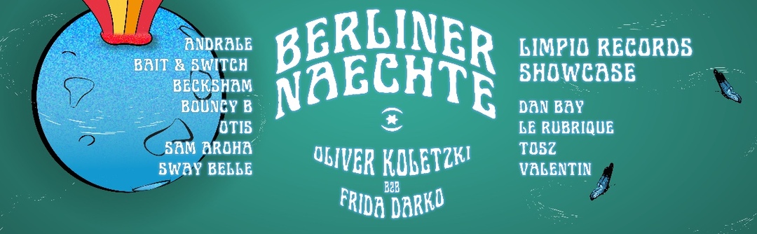 Berliner Naechte returns to Tanzhaus West with Oliver Koletzki b2b Frida Darko