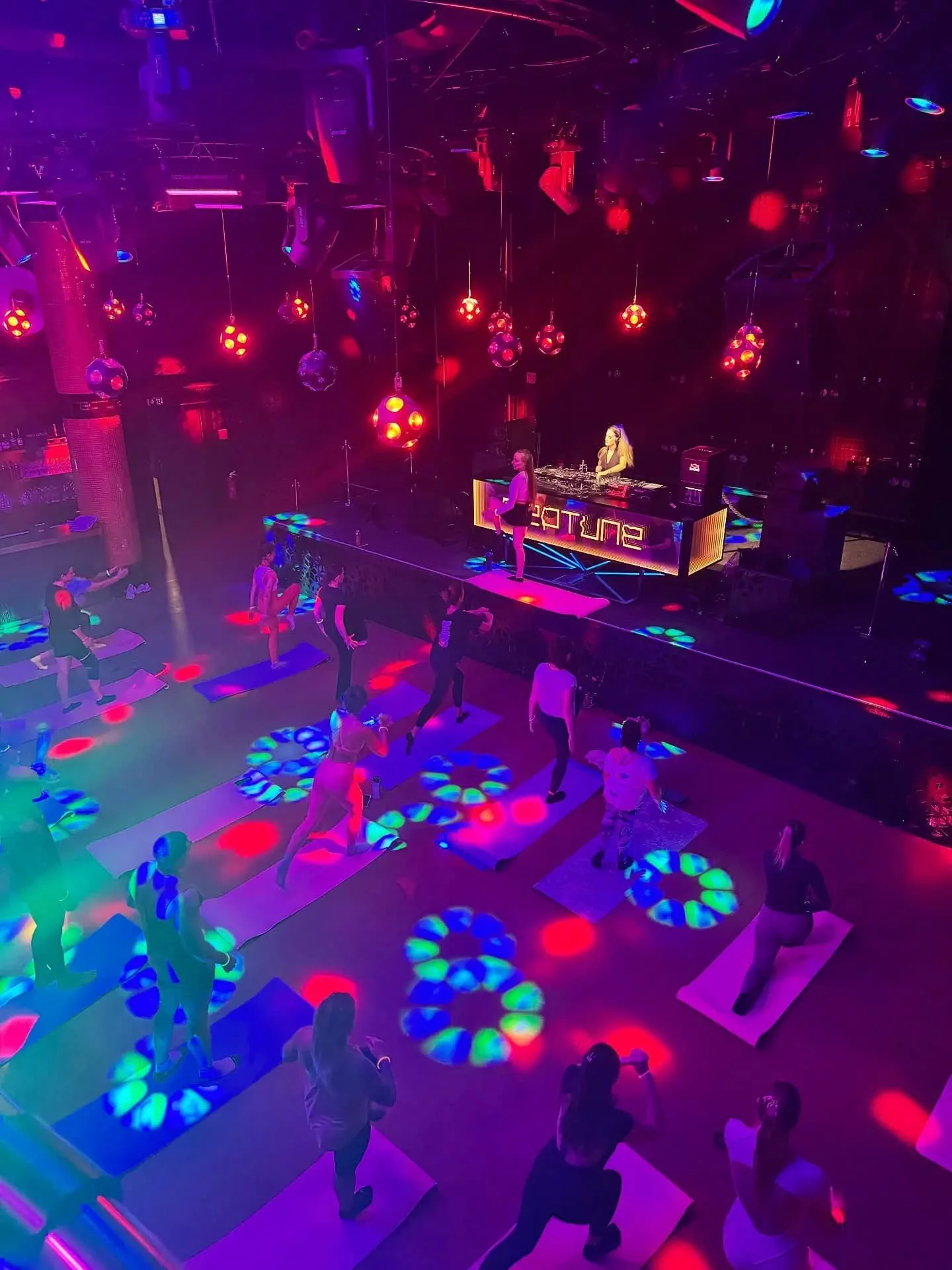 Neptune Club pairs contemporary pilates with techno from Kristy Jay