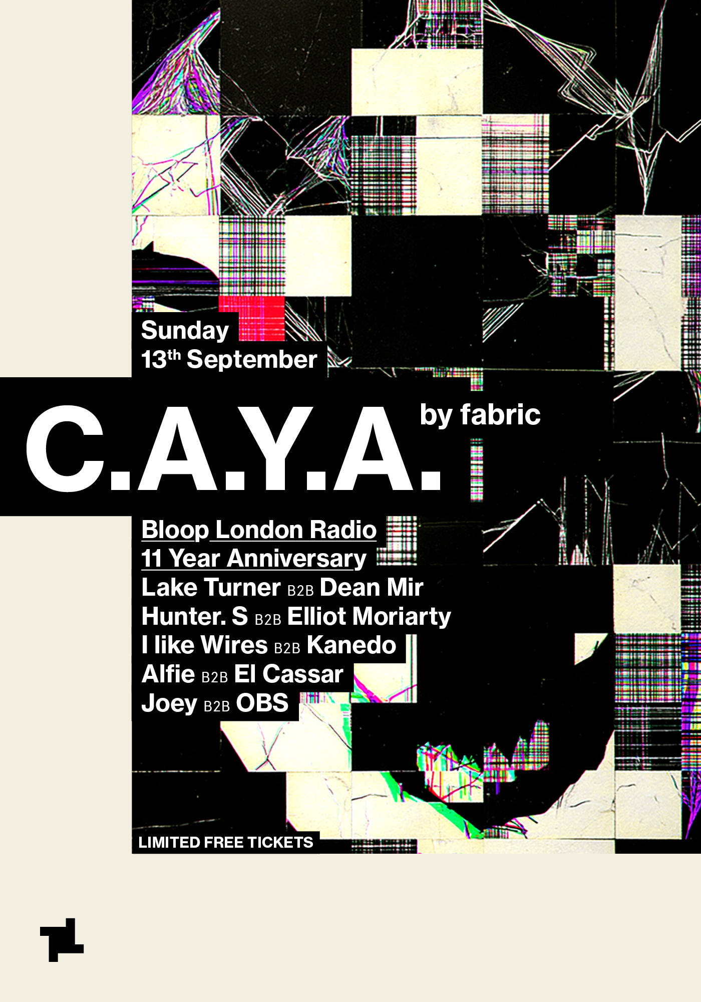 CAYA feiert 11 Jahre bloop london Radio im fabric