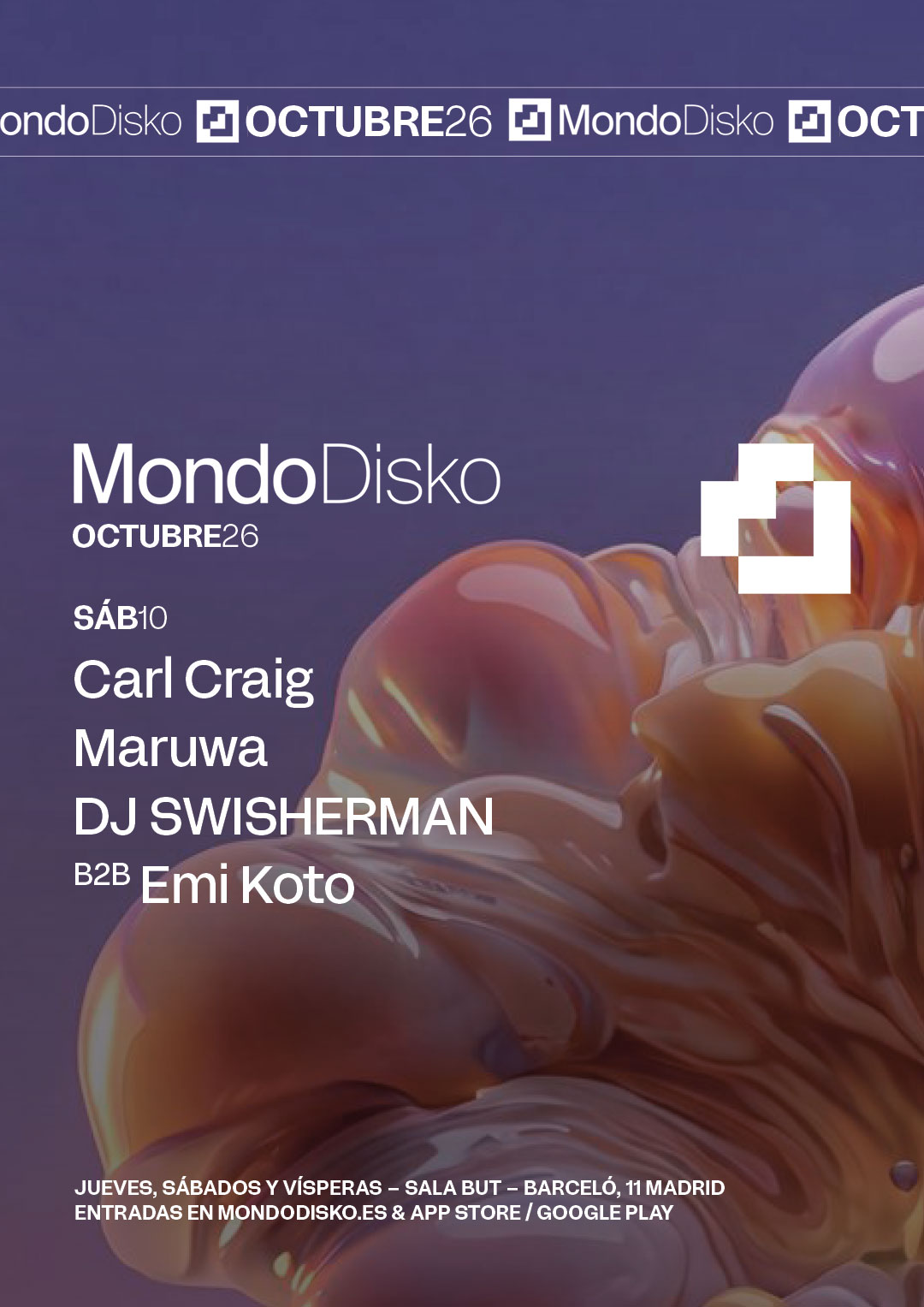 Carl Craig, DJ SWISHERMAN b2b Emi Koto and Maruwa at Mondo
