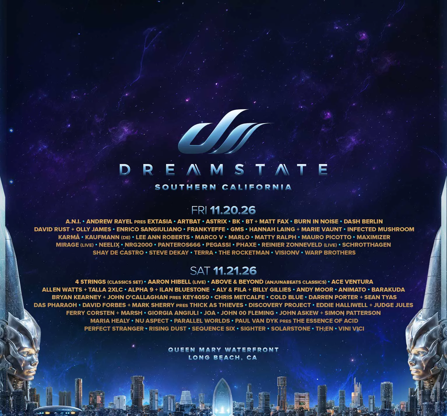 Dreamstate SoCal 2026 brings trance, psy and techno back to the Queen Mary waterfront