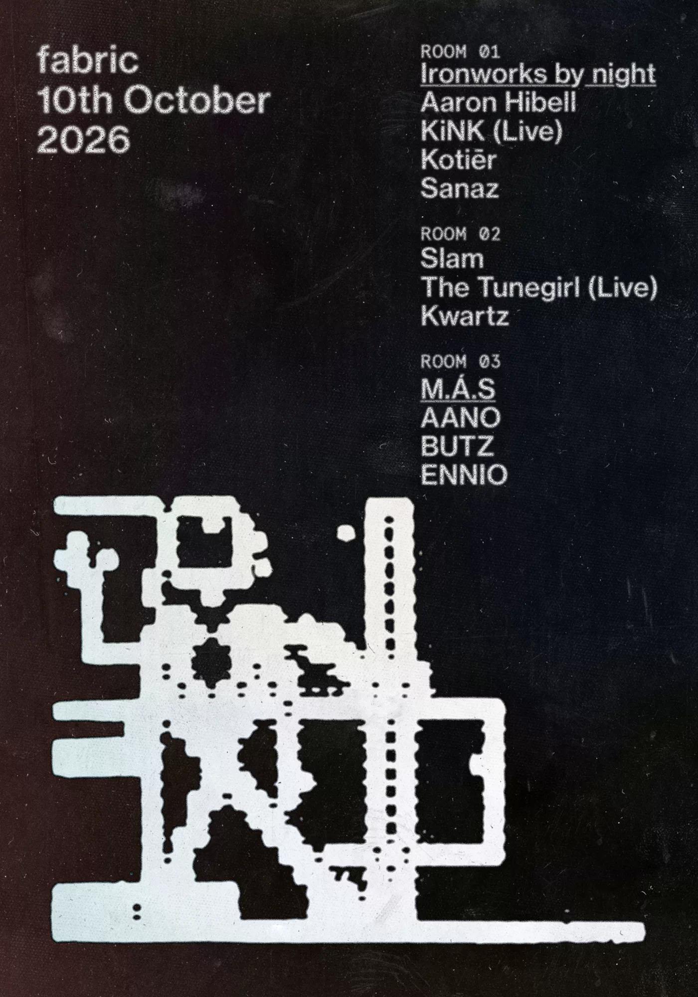 Aaron Hibell, KiNK Live und Slam im fabric