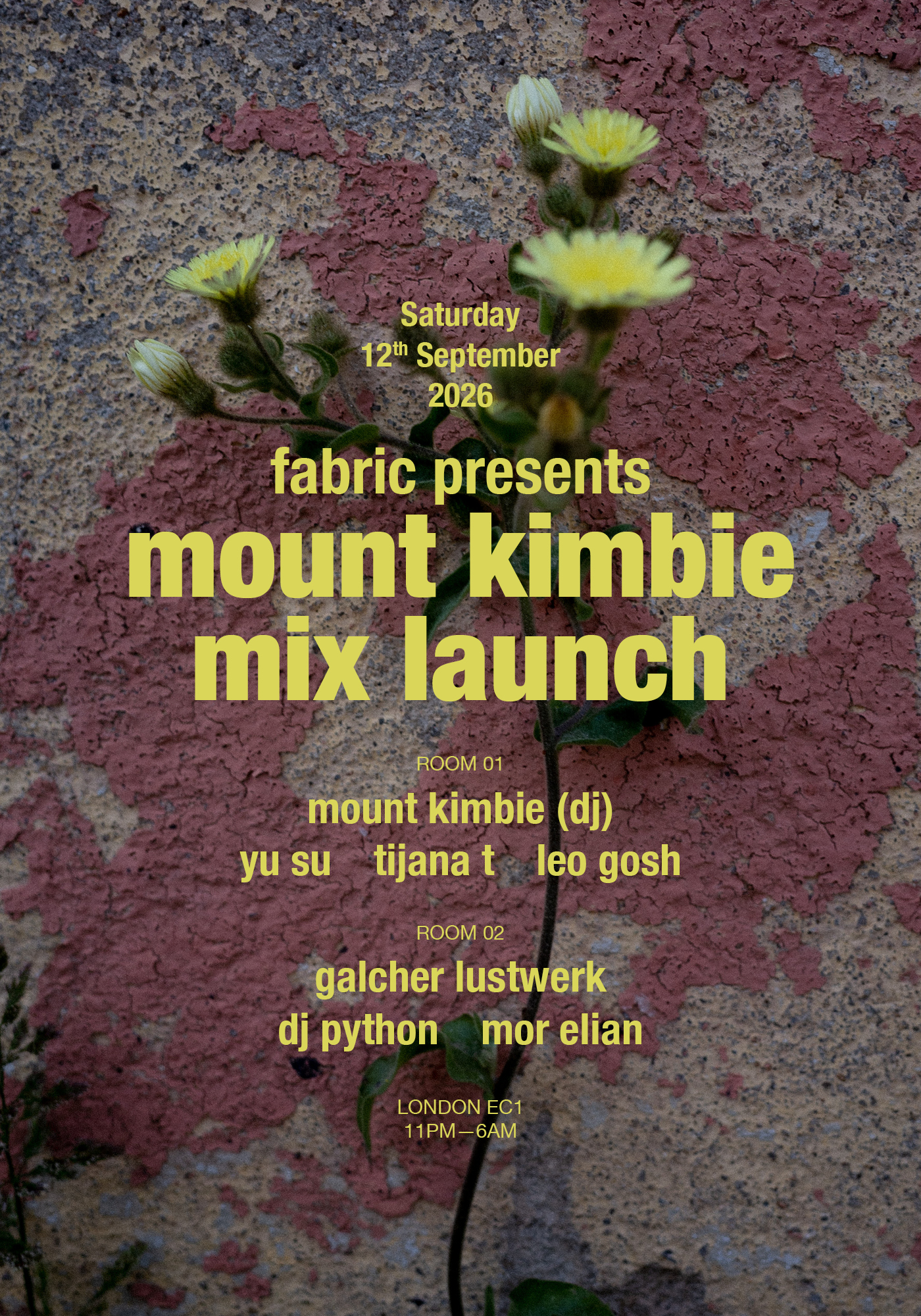 Mount Kimbie mix launch at fabric with Yu Su and DJ Python