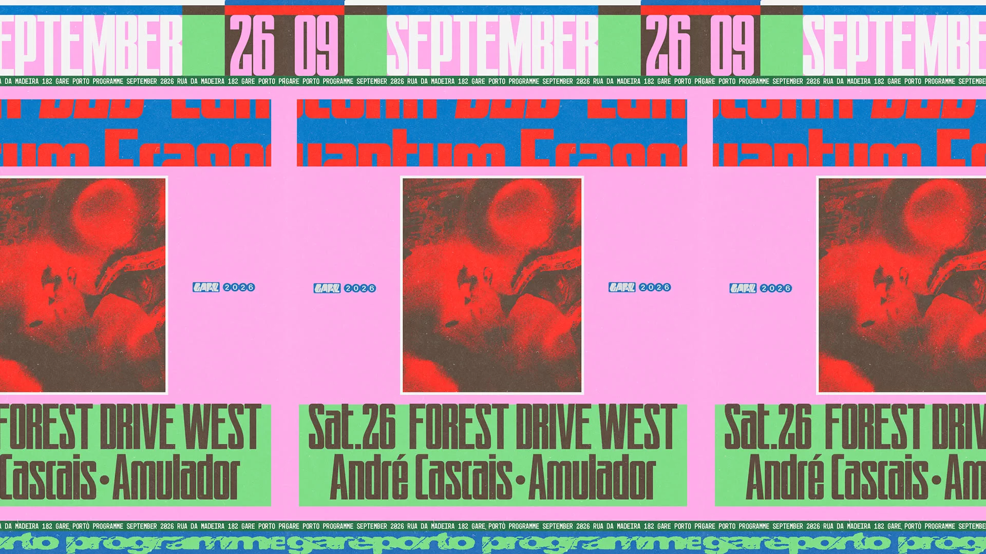 Forest Drive West, André Cascais y Amulador en Gare Porto