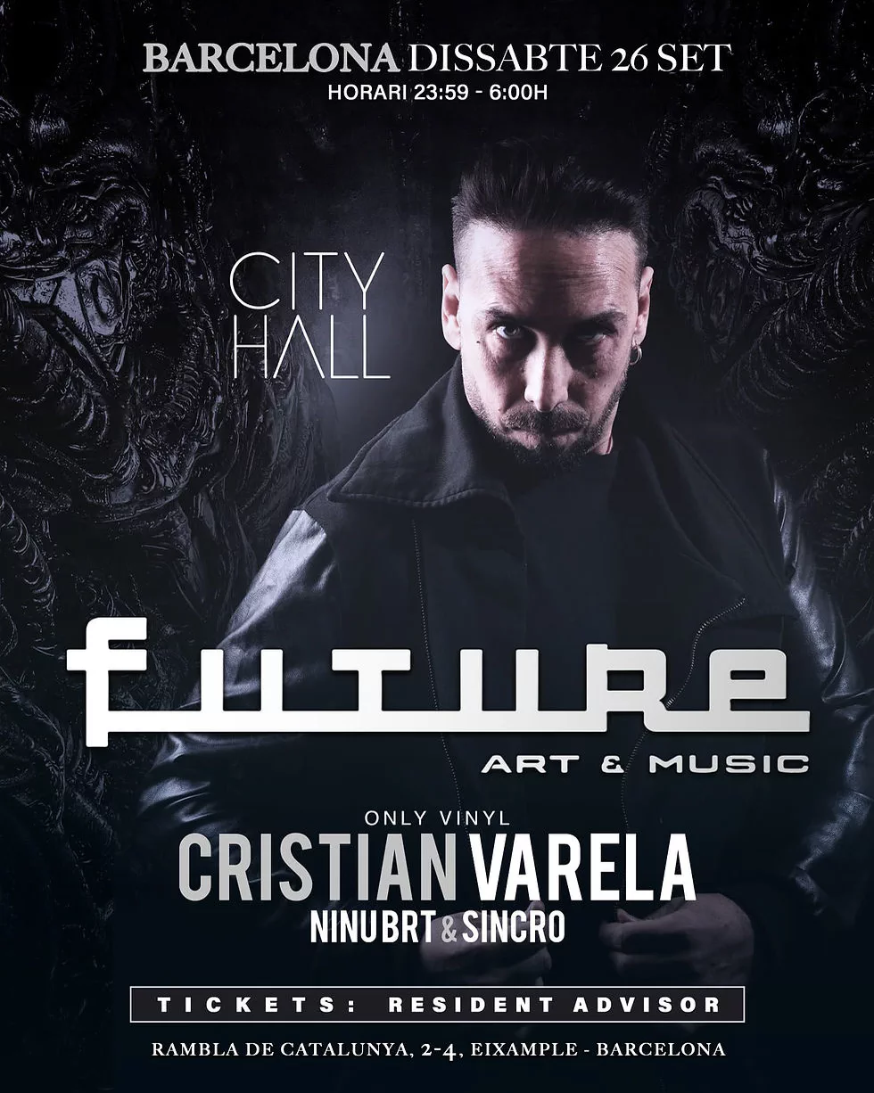 FUTURE brings Cristian Varela, Ninu Brt and Sincro together for an all-vinyl night