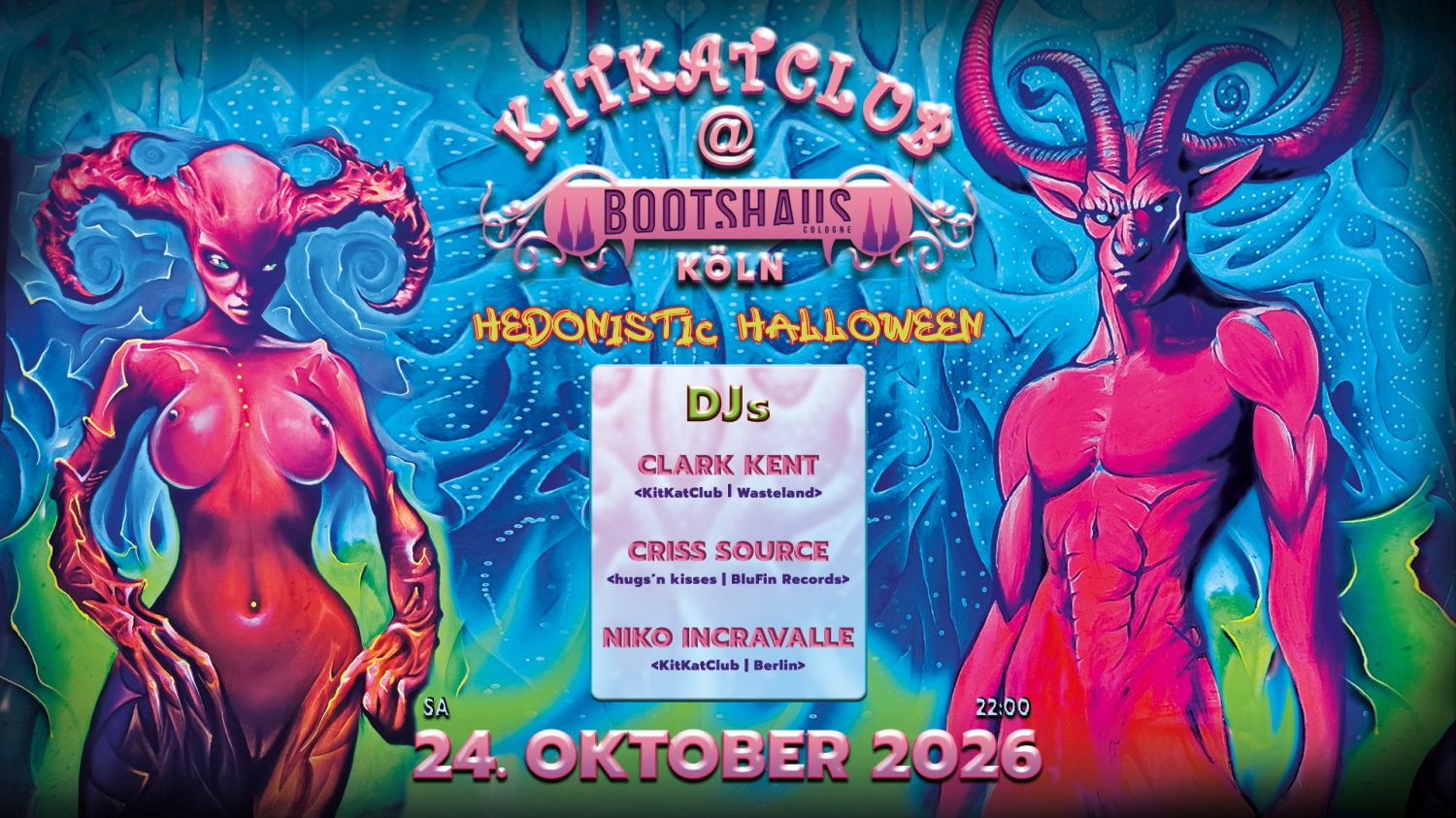 KitKatClub bringt Hedonistic Halloween ins Bootshaus