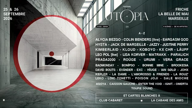 Utopia Festival ocupa cuatro espacios de la Friche la Belle de Mai en Marsella