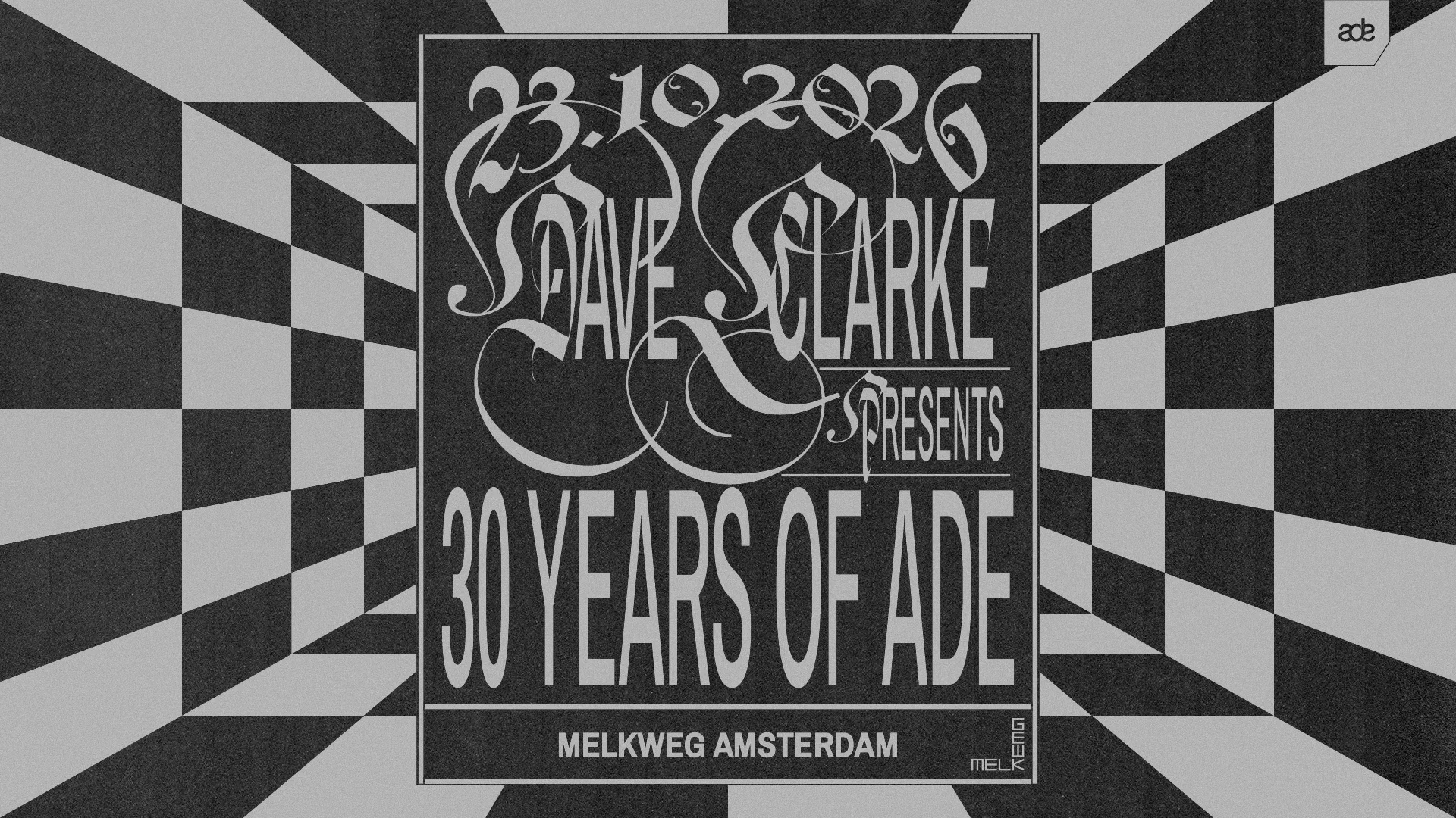 Dave Clarke recorre 30 años de ADE con cuatro espacios de Melkweg
