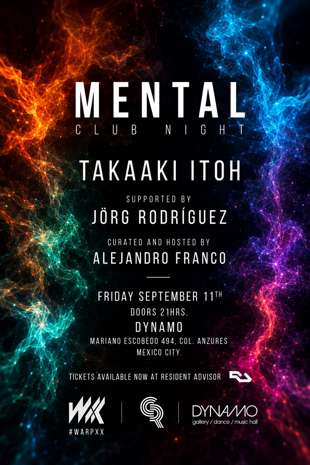 Takaaki Itoh returns to MENTAL Club Night in Mexico City