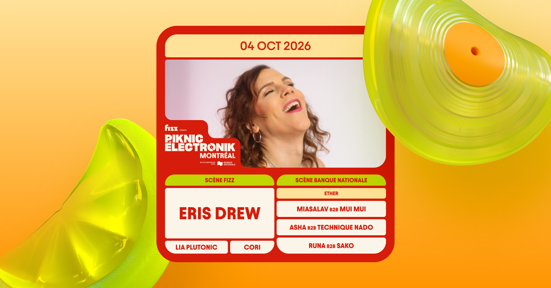 Eris Drew headlines Montreal's final Piknic Électronik of the season