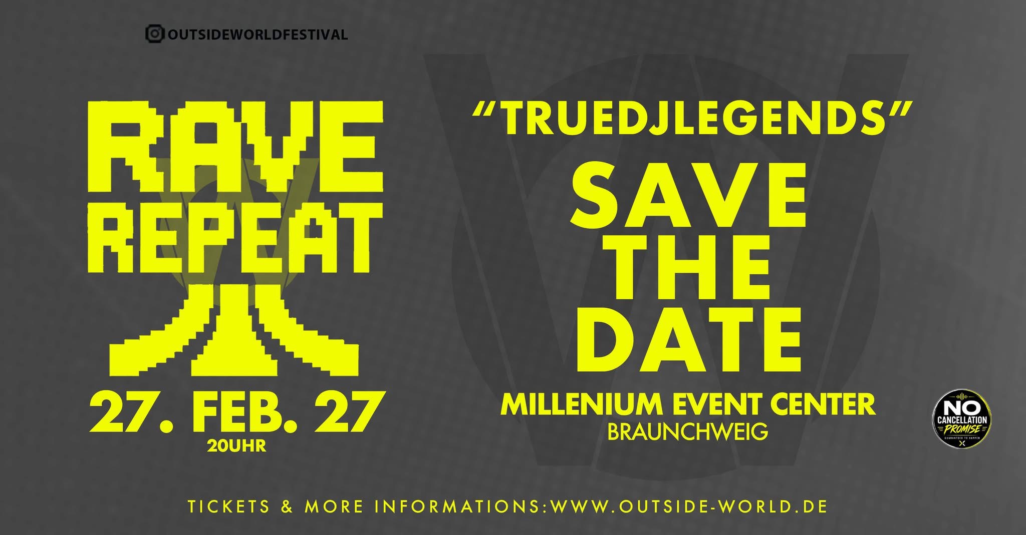 Rave Repeat brings TrueDJLegends to Braunschweig in February 2027