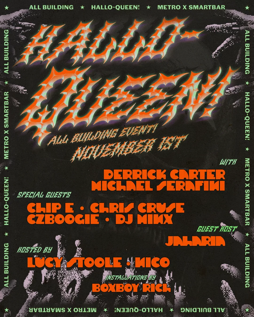Hallo-Queen! reúne a Derrick Carter, DJ Minx y Chip E en todo el edificio