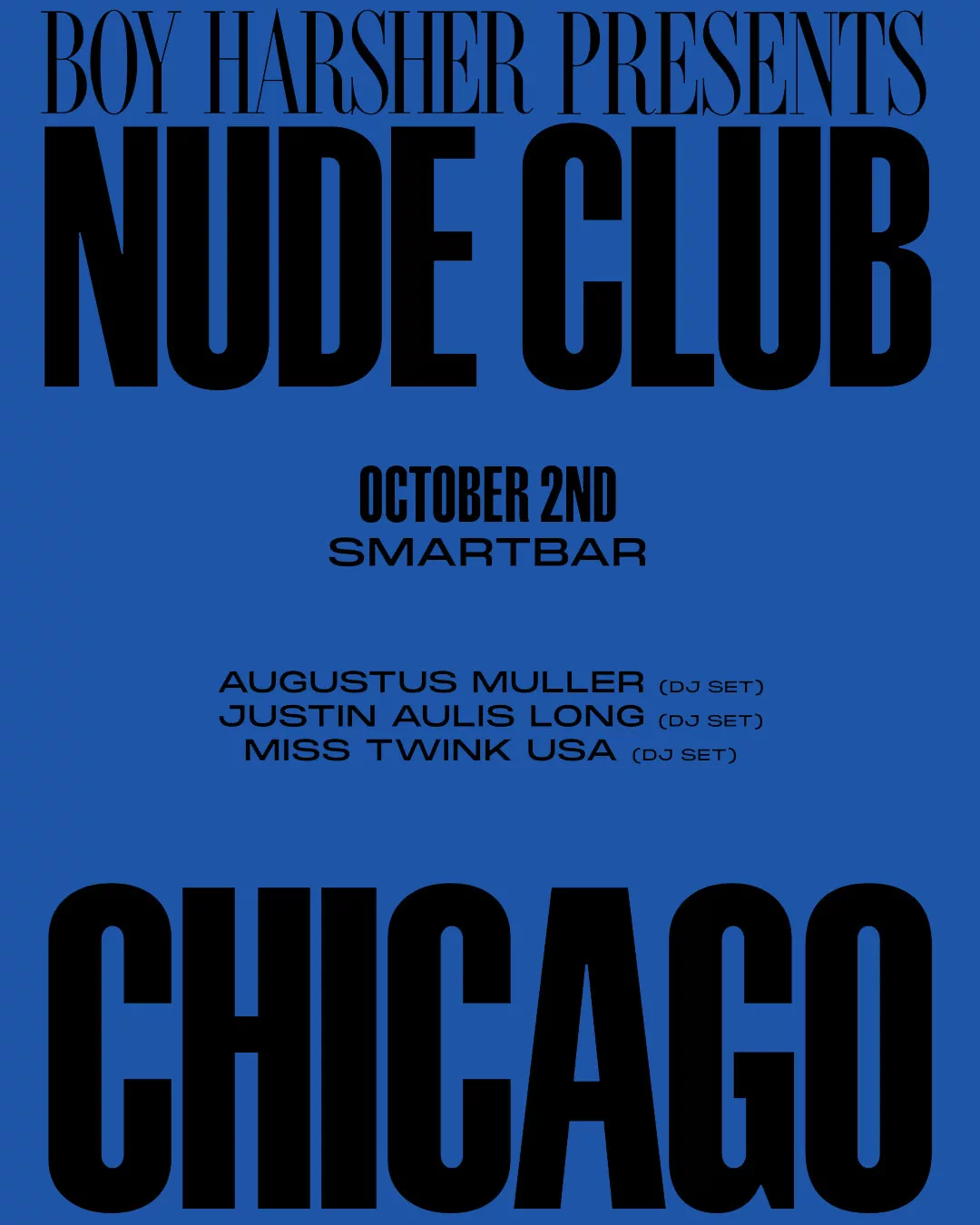 Boy Harsher presenta Nude Club en smartbar Chicago