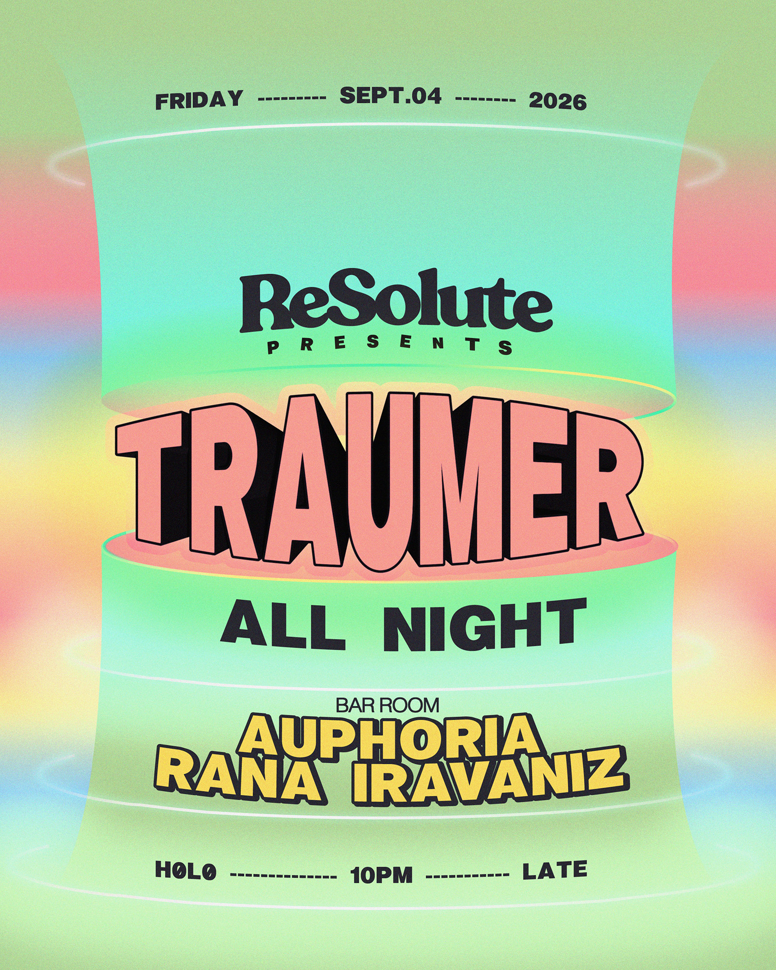 Traumer plays a ten-hour all-night-long set at H0L0