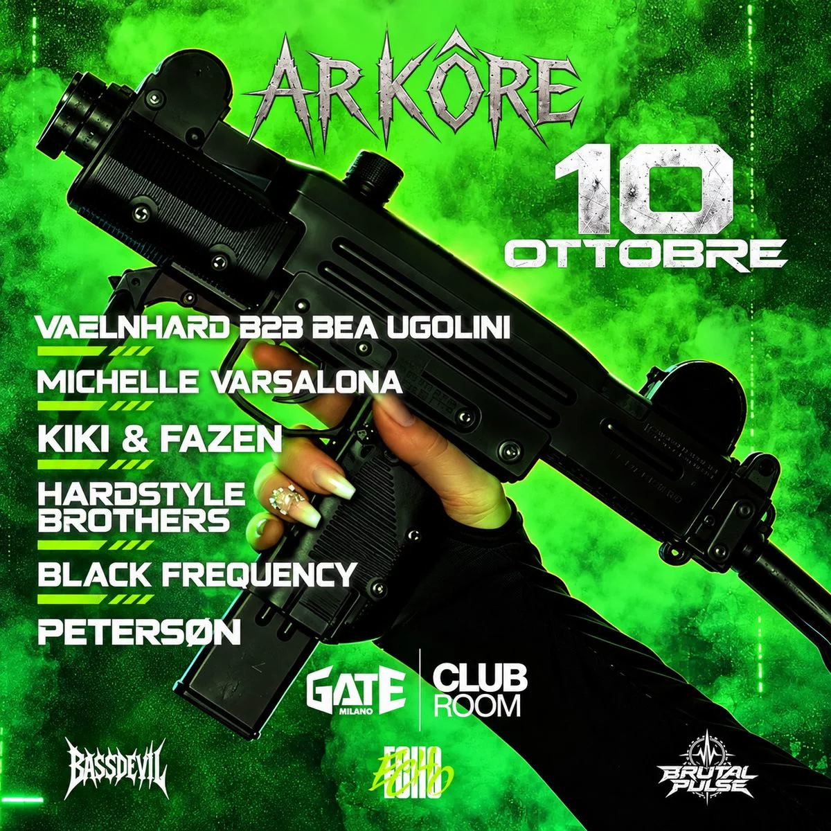 Arkore bringt Hard Techno und Hardstyle in den Club Room von Gate