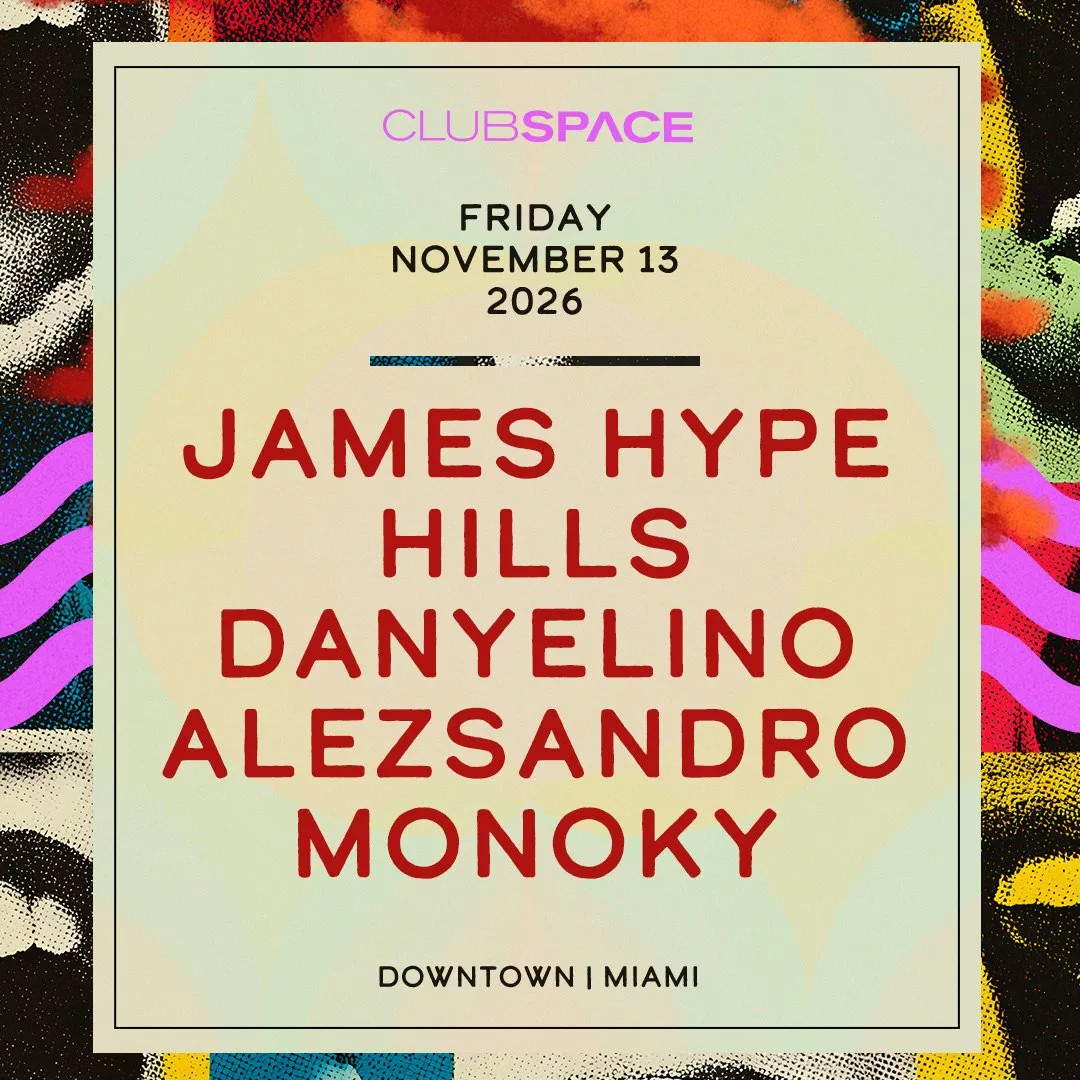 James Hype und HILLS auf der Terrasse des Club Space Miami
