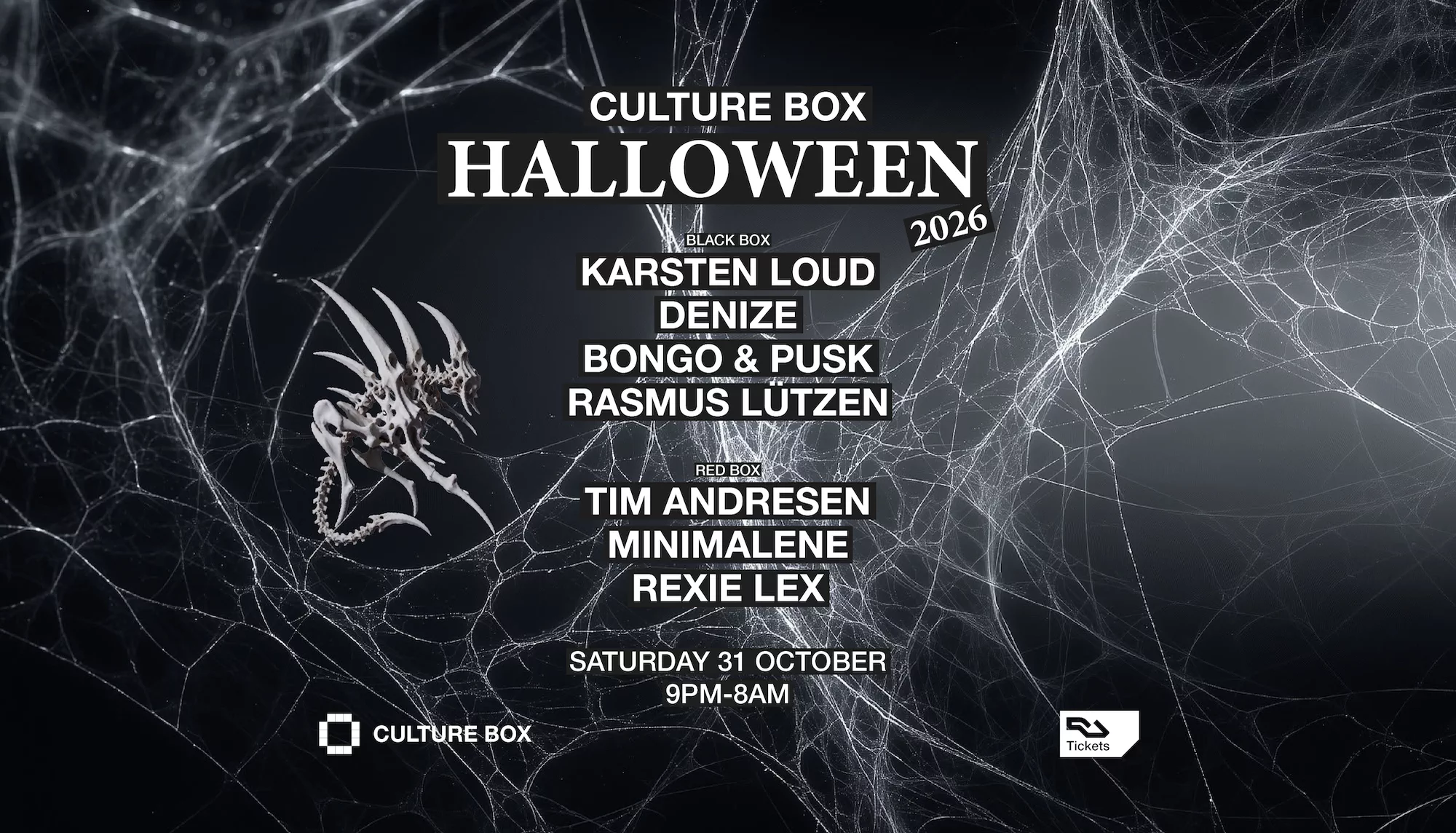 Culture Box Halloween: Karsten Loud, Denize, Bongo & Pusk