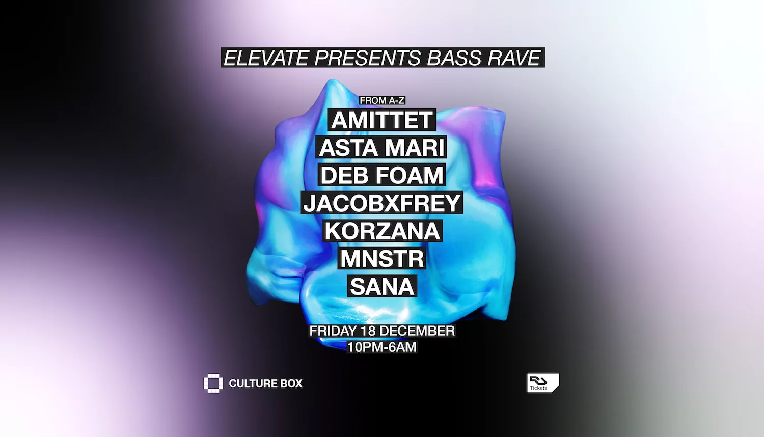 FROM A–Z: AMITTET, Asta Mari, DEB FOAM, Jacobxfrey, Korzana, MNSTR & Sana