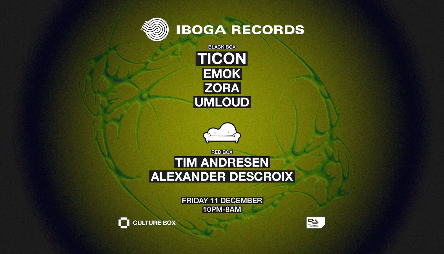 Iboga at Culture Box: Ticon, Emok, Zora & Umloud